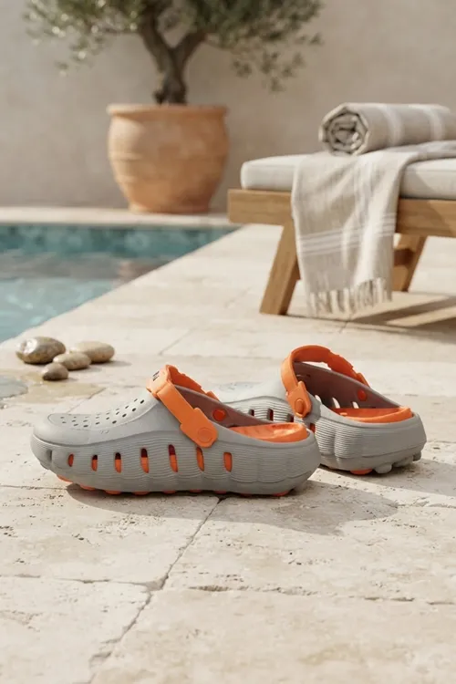 Buz Turuncu Günlük Sahil Havuz Plaj Terliği Unisex Terlik & Sandalet