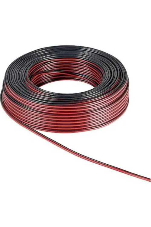 Çiftli Kablo Tesisat Hoparlör Kablosu 2 X 0.75 Elektrik Kablosu 5 Metre Fiyatıdır
