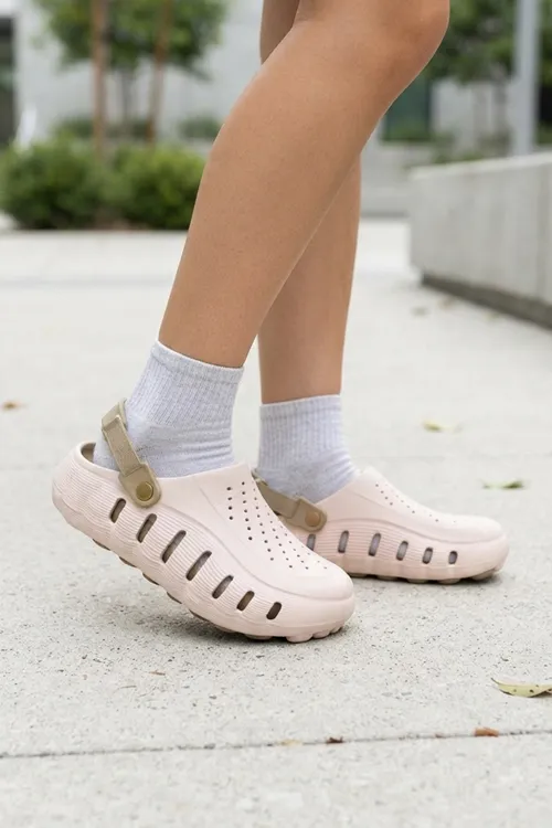 Ekru Kum Günlük Sahil Havuz Plaj Terliği Eva Unisex Terlik & Sandalet