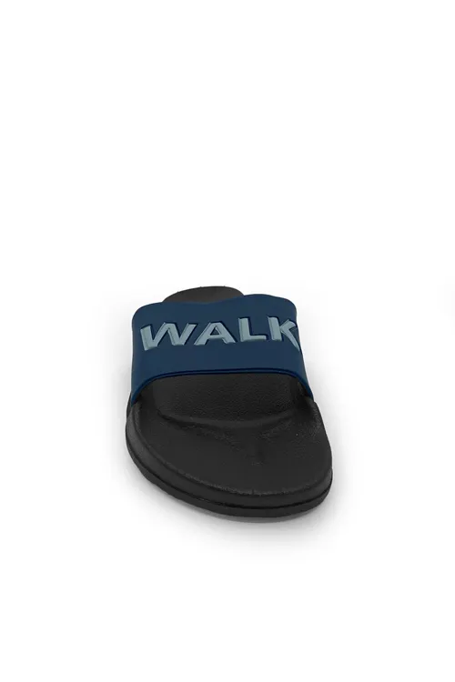 Walk Lacivert Gri Erkek Terliği Havuz ve Plaj Günlük Kullanım