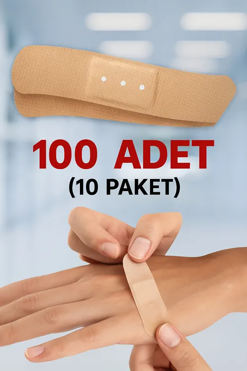 Bez Yara Bandı 10'lu 10 Paket 100 Adet Pratik Kullanımlı