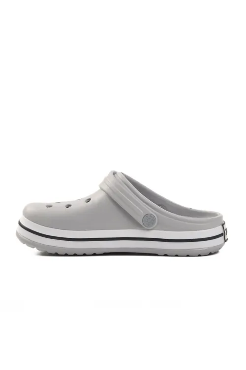 Buz-Gri Anatomik Comfort Ortopedik Günlük Erkek Terlik&Sandalet