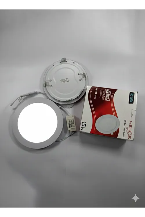 15W Beyaz Işık Led Spot Panel Lamba Dahili Trafolu Dış çap 18.8 İç çap 16.5