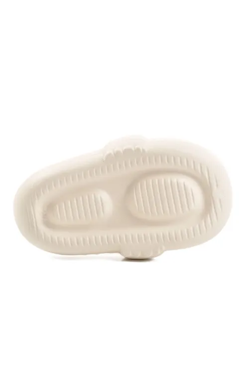 Cool Beyaz Kuğu Figürlü Sevimli Günlük Bahçe Sahil Plaj Kreş Unisex Çocuk Terlik