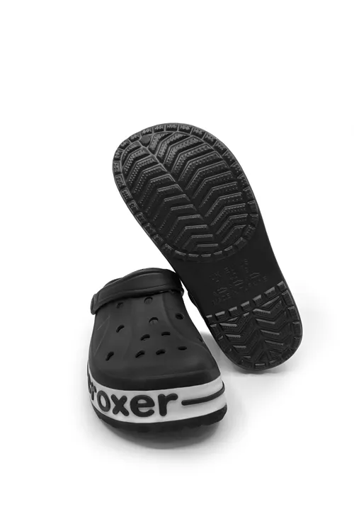 Croxer Siyah Unisex Ortopedik Doktor Aşçı Hastane Plaj ve Günlük Ev Terliği