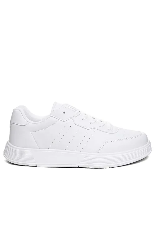 Beyaz Unisex Hafif Taban Günlük Yürüyüş Rahat Sneaker Spor Ayakkabı