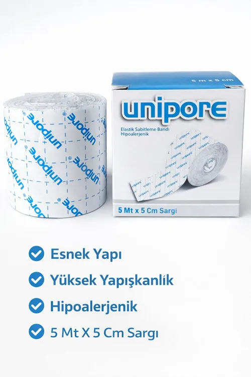 5mt X 5cm Tıbbi Elastik Band Esnek Flaster (1 ADET)