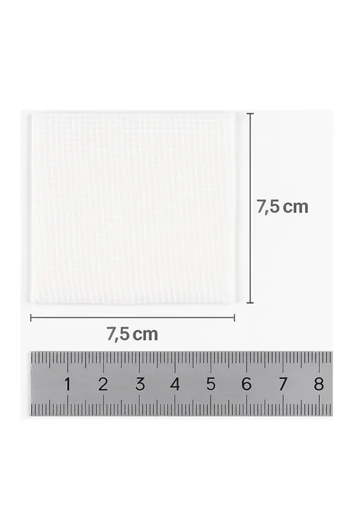 Ada Steril Emici Kompres Gazlı Bez 7,5x7,5 cm 4 Kat 100 Adet Steril Yüksek Emicili Gaz Kompres