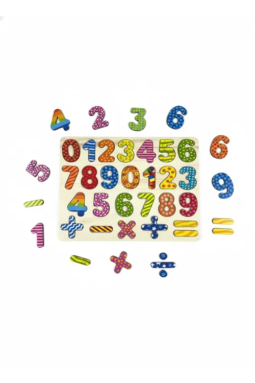 Ahşap Rakamlar Eğitici Zeka Geliştirici Matematik Öğretici Set (CE SERTİFİKALI)