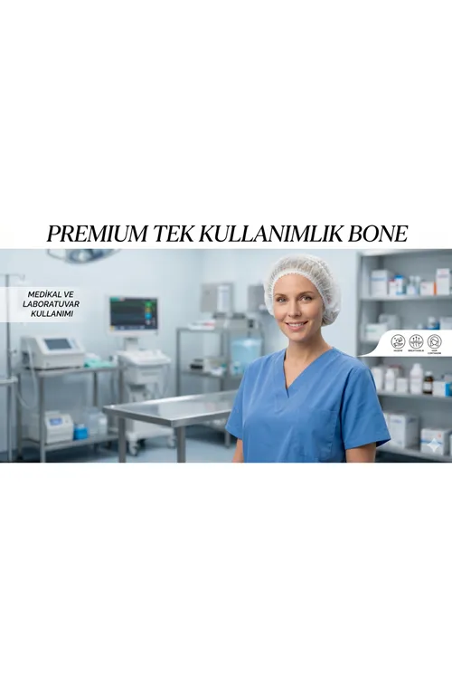 Premium Tek Kullanımlık Bone (100'lü Paket)