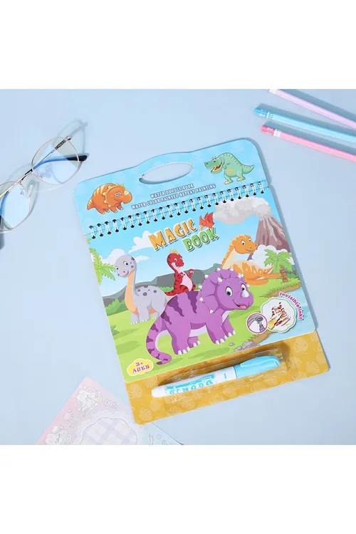 Dinozorlar Dünyası Triceratops Painting - Sihirli Özel Kalem ile Boyama Kitabı
