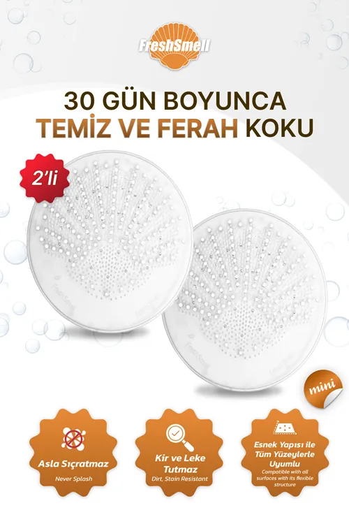 Koku Giderici | Çok Amaçlı, Banyo,Tuvalet, Pisuvar, Lavabo - 30 Gün Ferah Koku |Mini,2'li White Soap