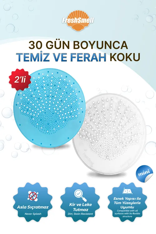 Koku Giderici | Çok Amaçlı, Banyo,Tuvalet,Pisuvar, Lavabo - 30 Gün Ferahlık |Mini, 2'li Ocean, White