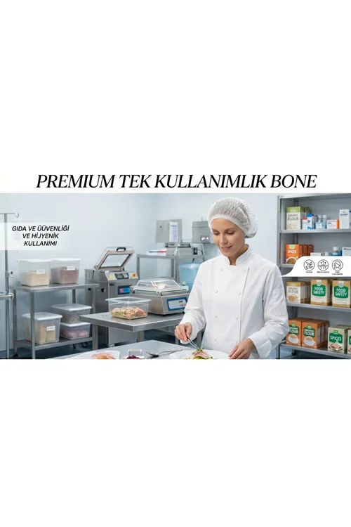 Premium Tek Kullanımlık Bone (100'lü Paket)