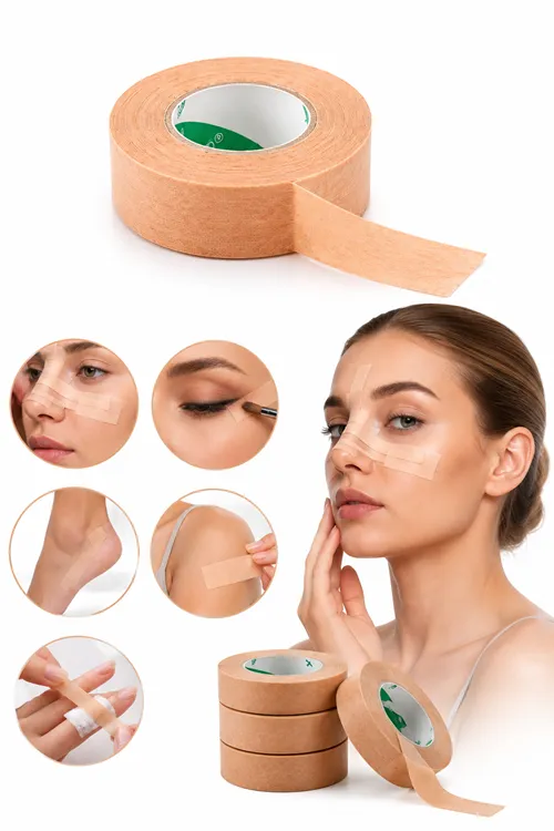 Çok Amaçlı Makyaj Bandı Eyeliner Far Göz Makyajı Yardımcı Estetik Burun Bandı Hassas Ciltlere Uygun