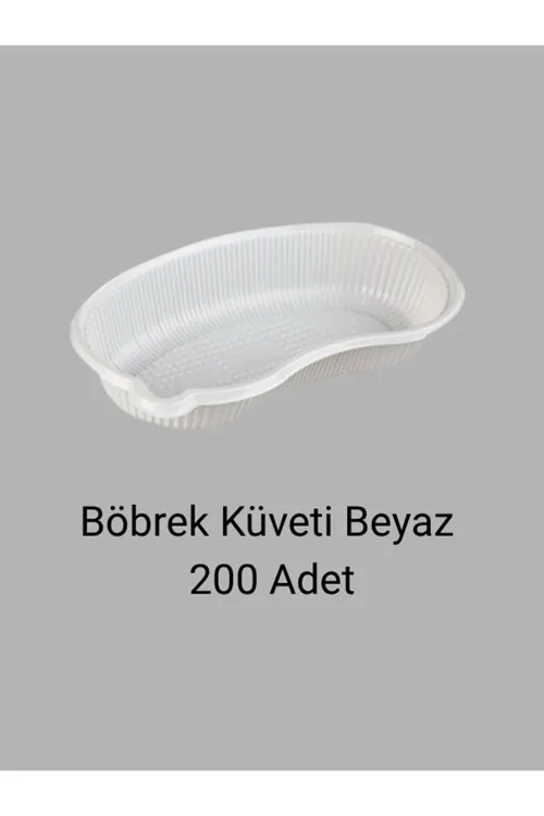 Beyaz Plastik Böbrek Küveti 200 Adet