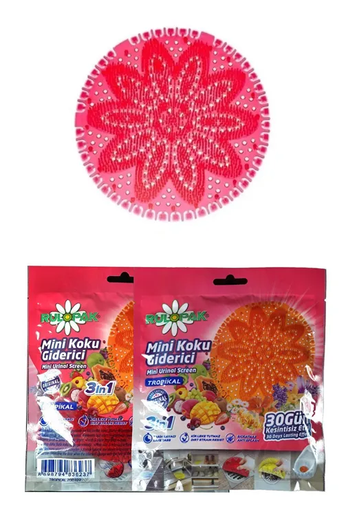 Mini Lavabo Pisuvar Süzgeci Koku Giderici (TROPİCAL) X1