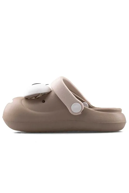 Kum Emoji Günlük Bahçe Sahil Plaj Kreş Unisex Çocuk Terlik&Sandalet