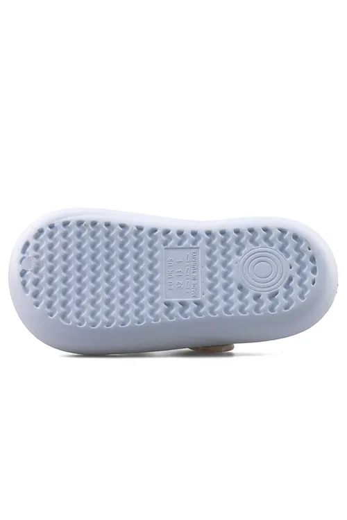 Bebe Mavi Emoji Günlük Bahçe Sahil Plaj Kreş Unisex Çocuk Terlik & Sandalet