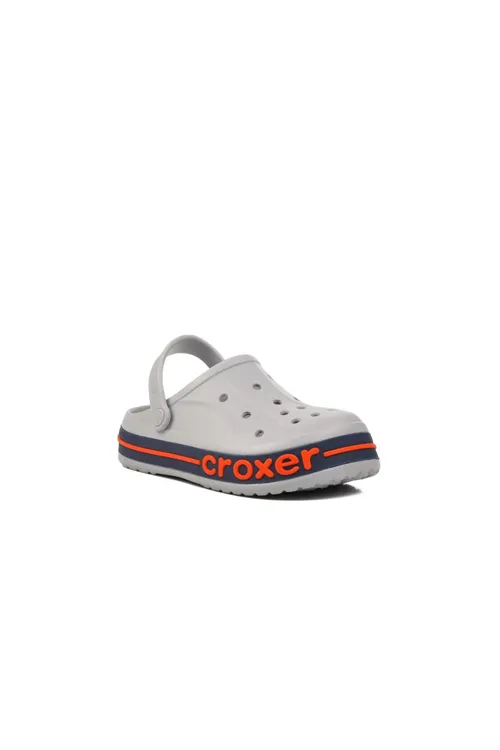 Croxer Gri Unisex Ortopedik Doktor Aşçı Hastane Plaj ve Günlük Ev Terliği