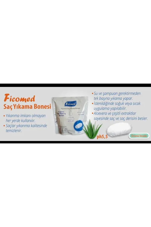 Saç Yıkama Bonesi 1 Paket / Hasta Banyo / Hasta Temizlik / Hasta Bakım / Hijyenik