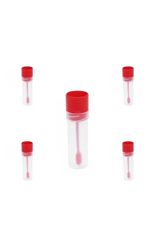 Kaşıklı Gaita Kabı 25 ml - Non Steril - Numune Kabı - Vida Kapaklı - 10 Adetlik Set