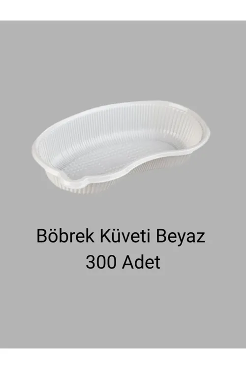 Beyaz Plastik Böbrek Küveti 300 Adet