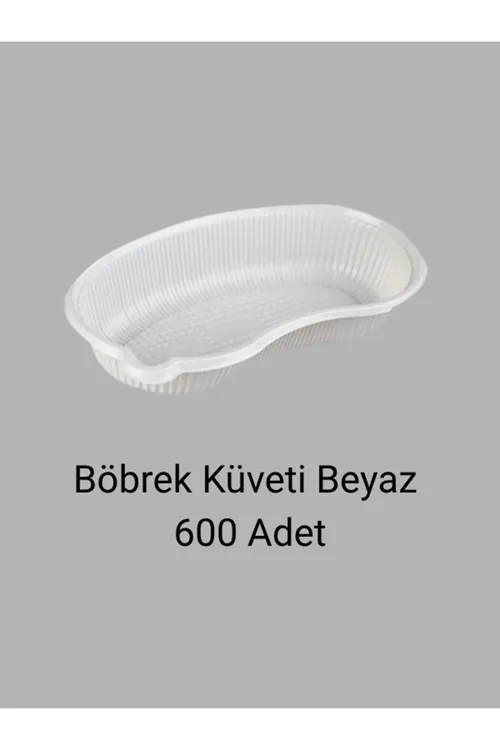 Beyaz Plastik Böbrek Küveti 600 Adet