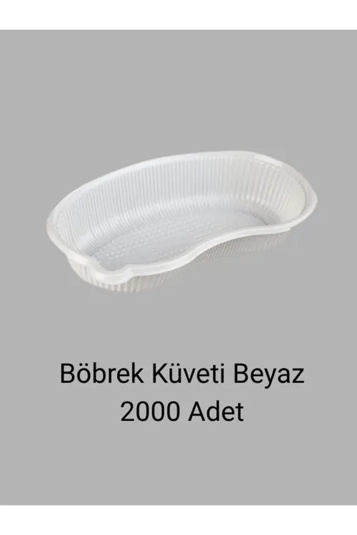Beyaz Plastik Böbrek Küveti 2000 Adet