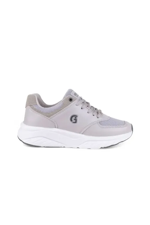 Gri Füme Ortopedik Konforlu Kadın Spor Ayakkabı Günlük Sneaker