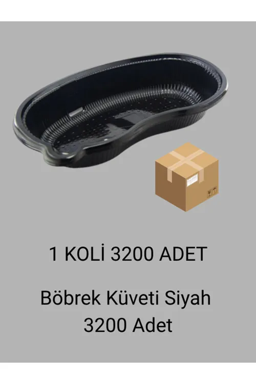 Siyah Plastik Böbrek Küveti 3200 Adet