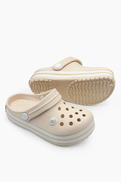 Ekru Anatomik Comfort Günlük Sahil Havuz Plaj Çocuk Terlik & Sandalet