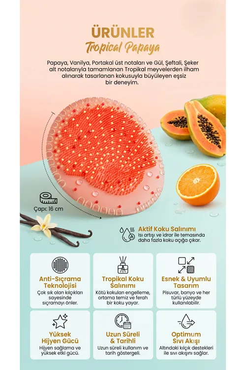Çok Amaçlı Koku Giderici 4'lü Paket - Pisuvar, Lavabo, Banyo Koku Giderici - Koku Süzgeci