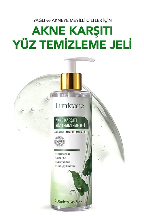 Yağlı Ve Akneye Sivilceye Eğilimli Ciltler için Yüz Temizleme Jeli 250 ml