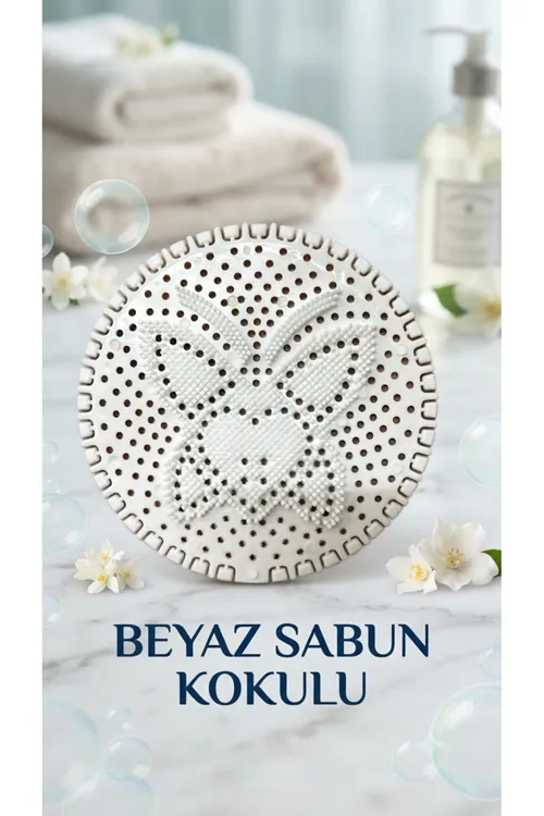 Beyaz Sabun Kokusu 5 Adet Lavabo Banyo Dolap Gider Pisuvar Süzgeci Beyaz Sabunlu Koku Giderici