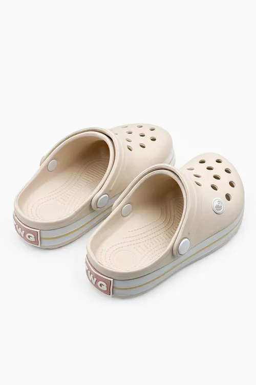 Ekru Anatomik Comfort Günlük Sahil Havuz Plaj Çocuk Terlik & Sandalet