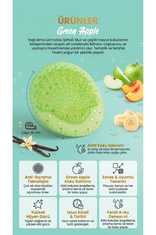Çok Amaçlı Koku Giderici 2'li Paket - Pisuvar, Lavabo, Banyo Koku Giderici - Koku Süzgeci Dolap, Çekmece, Baza, Mutfak Kullanımlarına Uygun