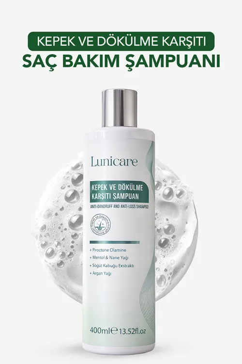 Kepek Ve Dökülme Karşıtı Şampuan Kepek Karşıtı Tuzsuz Sampuan 400 ml