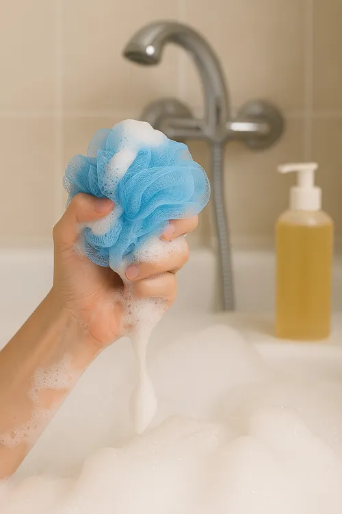 Banyo Lifi Vücut Duş Kesesi Top Lif Orta Boy