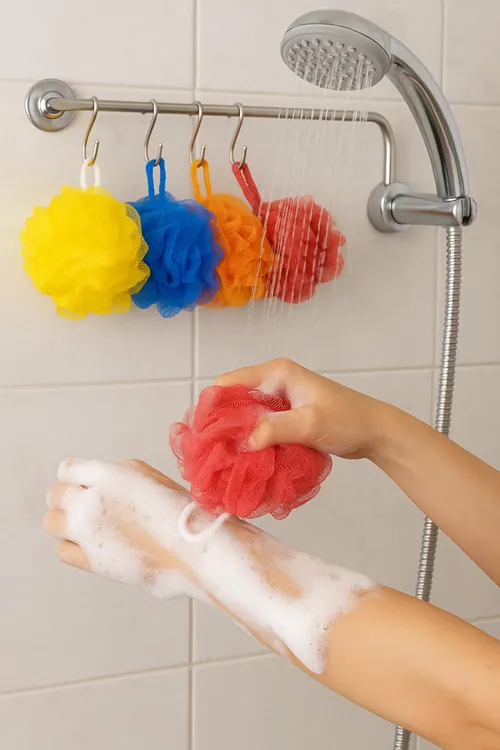 Banyo Lifi Vücut Duş Kesesi Top Lif Orta Boy