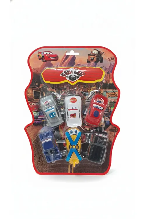 Şimşek McQueen ve 6 Arkadaşı Araçlar Seti