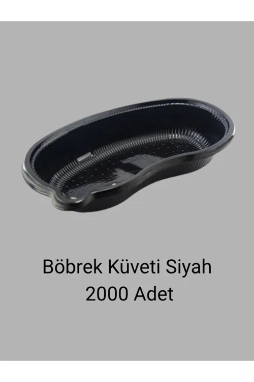 Siyah Plastik Böbrek Küveti 2000 Adet