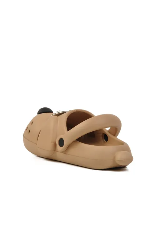Doggy cappuccino Köpek Figürlü Sevimli Günlük Bahçe Sahil Plaj Kreş Unisex Çocuk Terlik & Sandalet