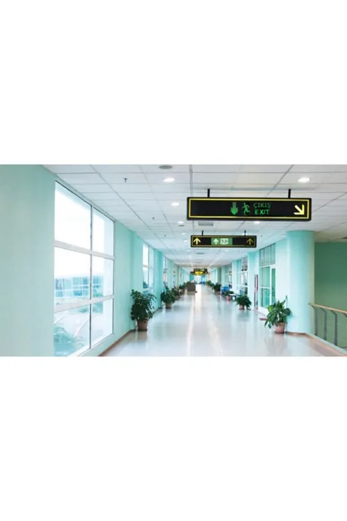 Ct-9167 Exit-acil Çıkış Levhası Aşağı Ok Ledli Çift Yönlü (( Şarjlı ))