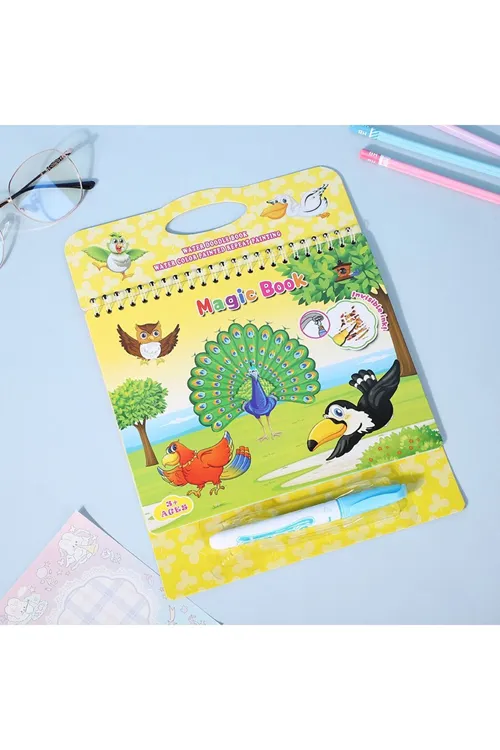 Hayvanlar Prenses 4'lü Set Boyama Kitap - Sihirli Özel Kalem ile Boyama Kitabı