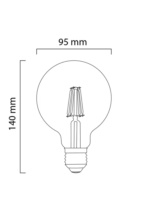 G95 6w Rustik Flamanlı Ampul G95