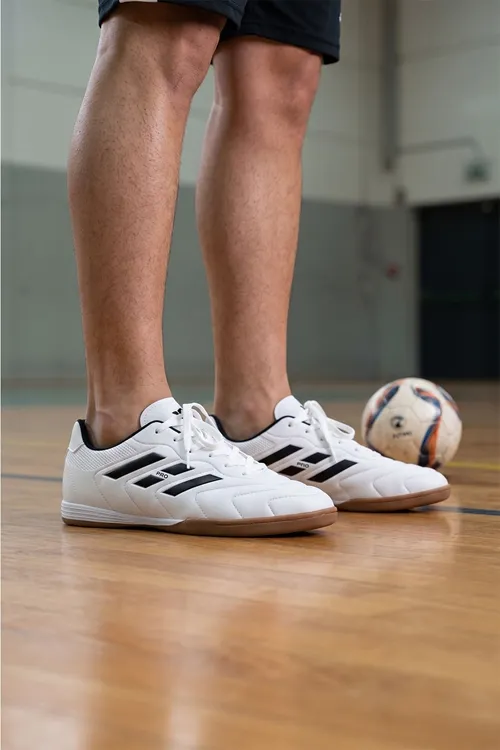 Beyaz Unisex Salon Futbol Futsal Ayakkabısı Kaymaz Kauçuk Spor Ayakkabı