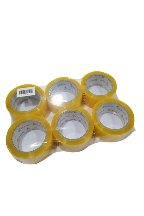 12 ADET A+ Plus 12 Adet Koli Bandı 45mm 100 Metre Kopmayan Koli Bandı Güçlü Koli Bandı GODH-200