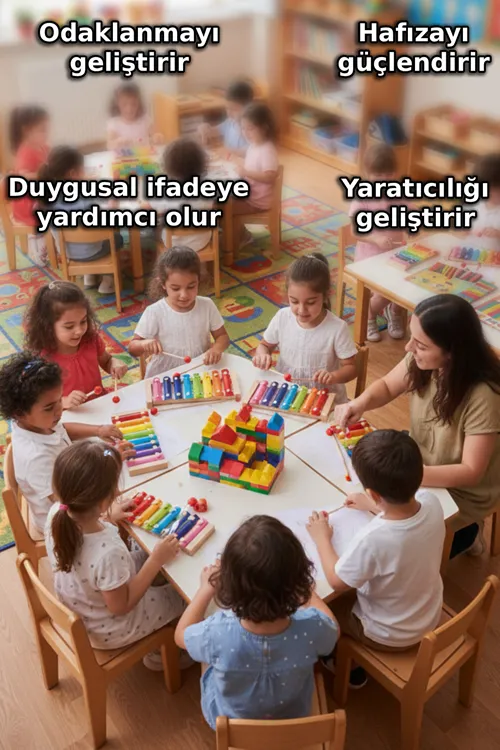 Eğitici Ahşap Ksilofon – 8 Tonlu Renkli Müzik Oyuncağı (CE Belgeli)