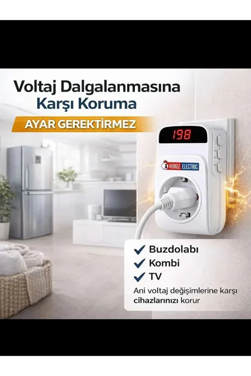 Horoz PROTEX-R Dijital Akım Korumalı Priz 16A-220V
